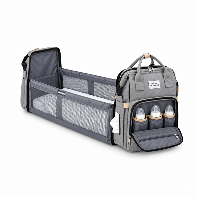 Cuddle Nest™ Baby Backpack – nappy bag with fold-out changing station